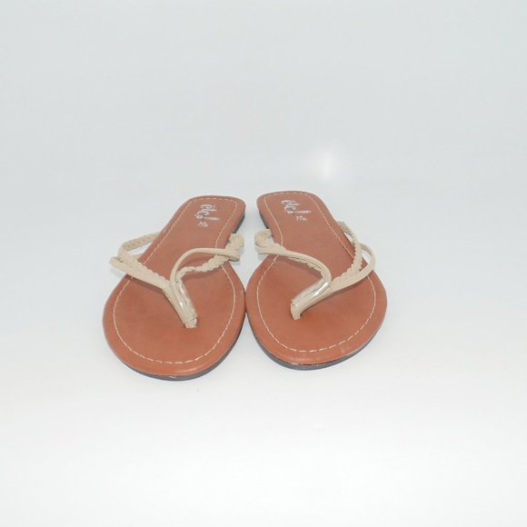 Rue21 Tan/Brown Flat Sandals Sizes 6-9 - Picture 2 of 8